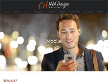 Tablet Screenshot of cawebdesign.com